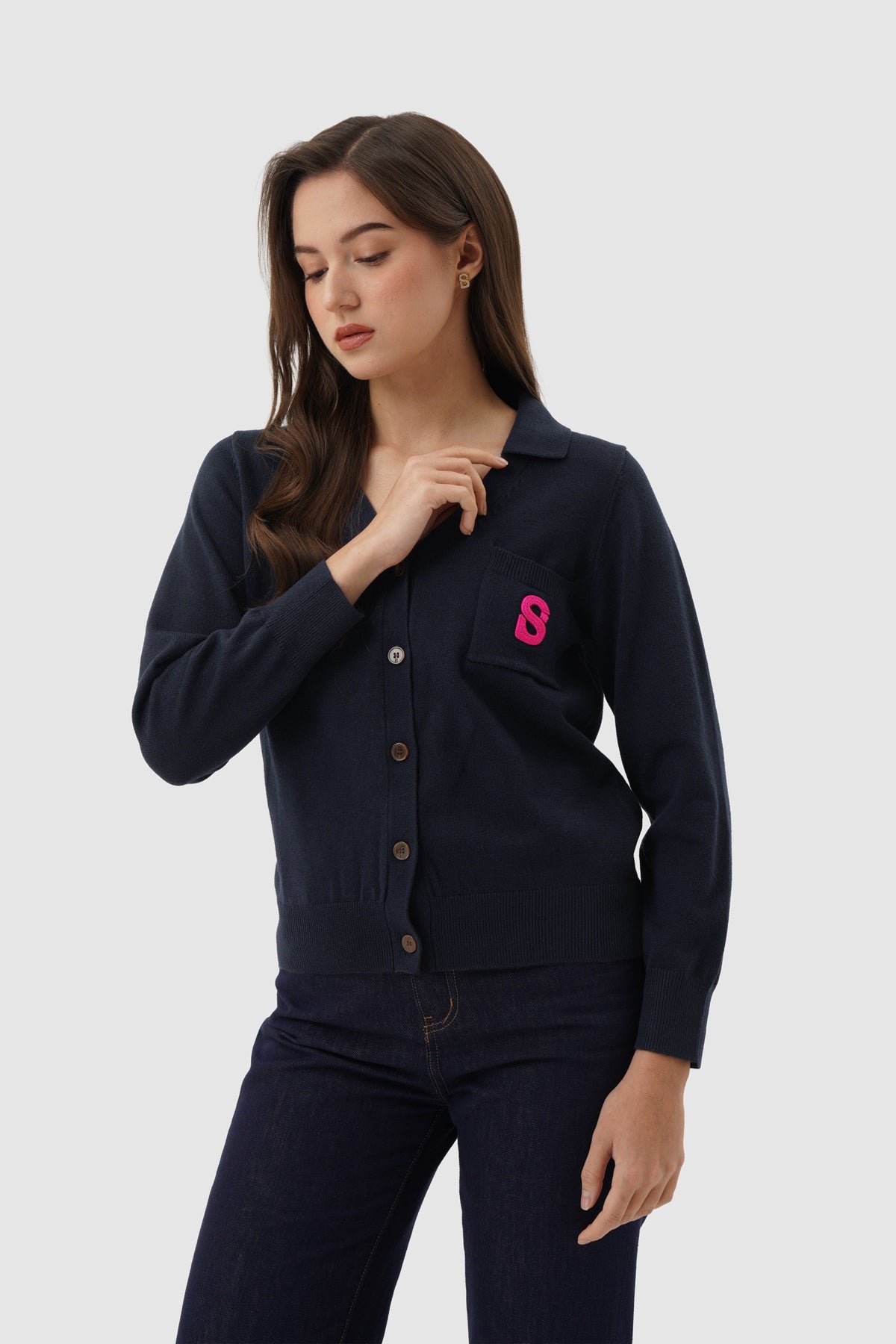 Signature Cardigan - Navy