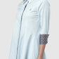 Signature Woman Poplin Shirt - Blue