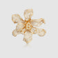 Crystal Orchid Brooch - Gold