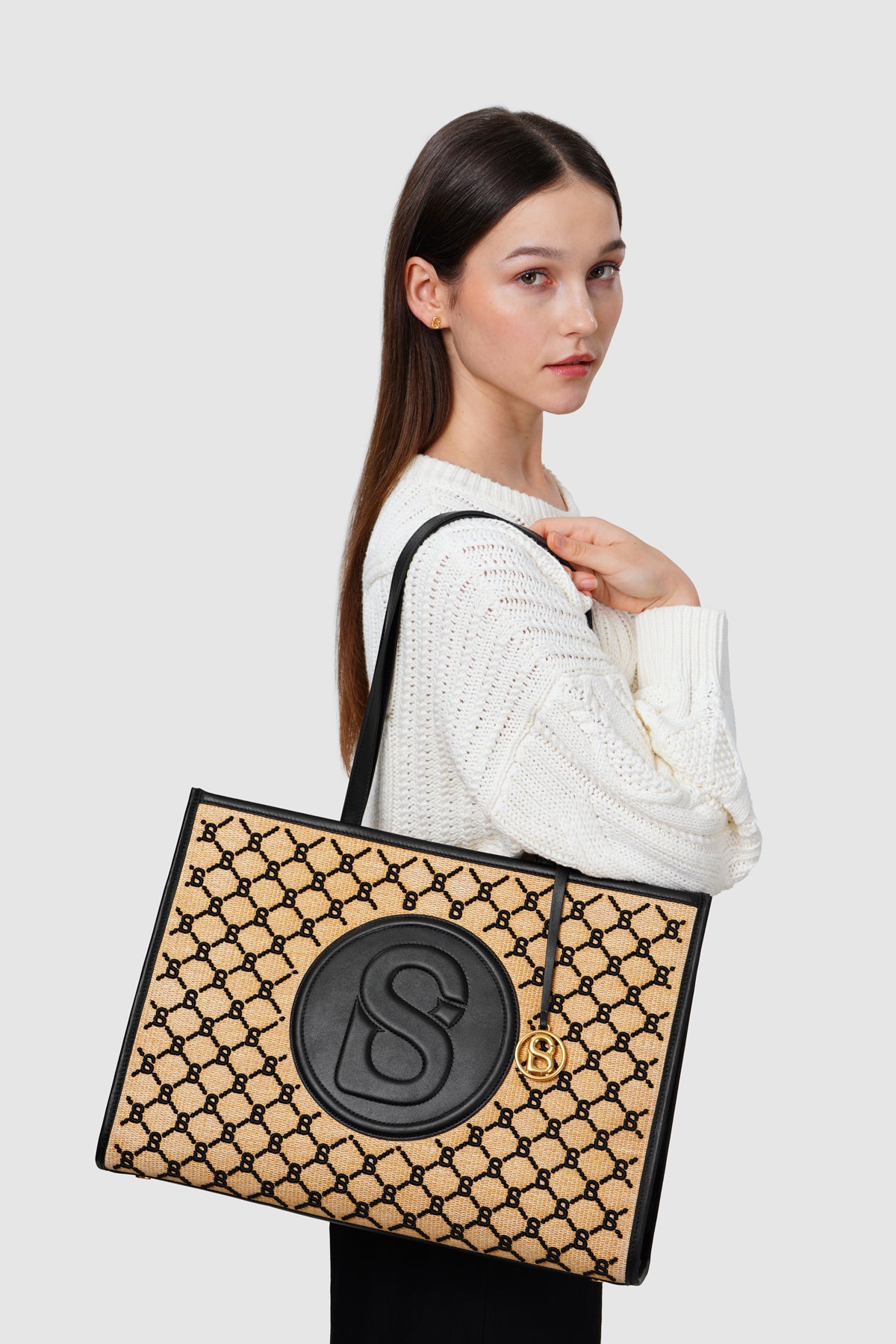 Beverly Aaliya Tote Bag Large - Black