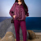 Tropical26 Layered Jacket - Burgundy