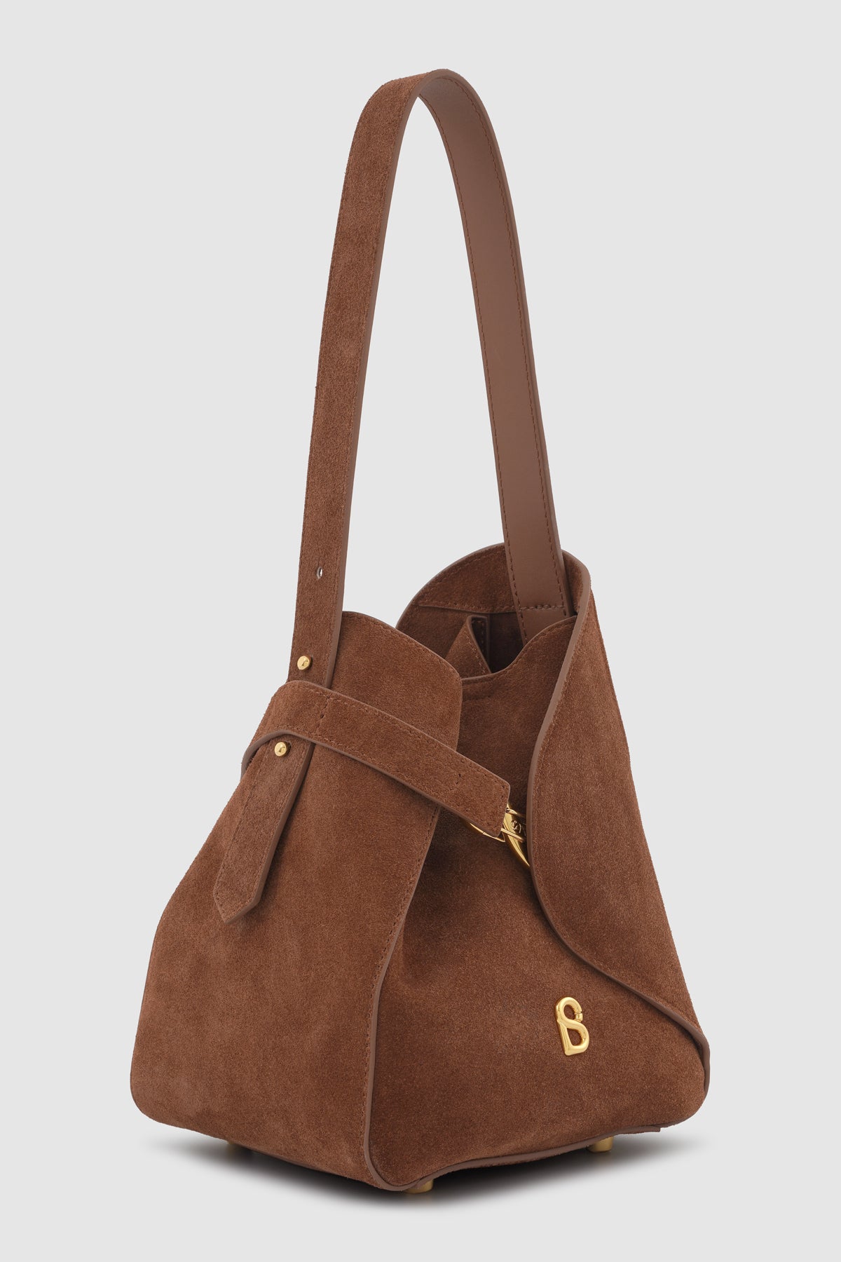 Britney Bag Small - Suede Leather - Caramel