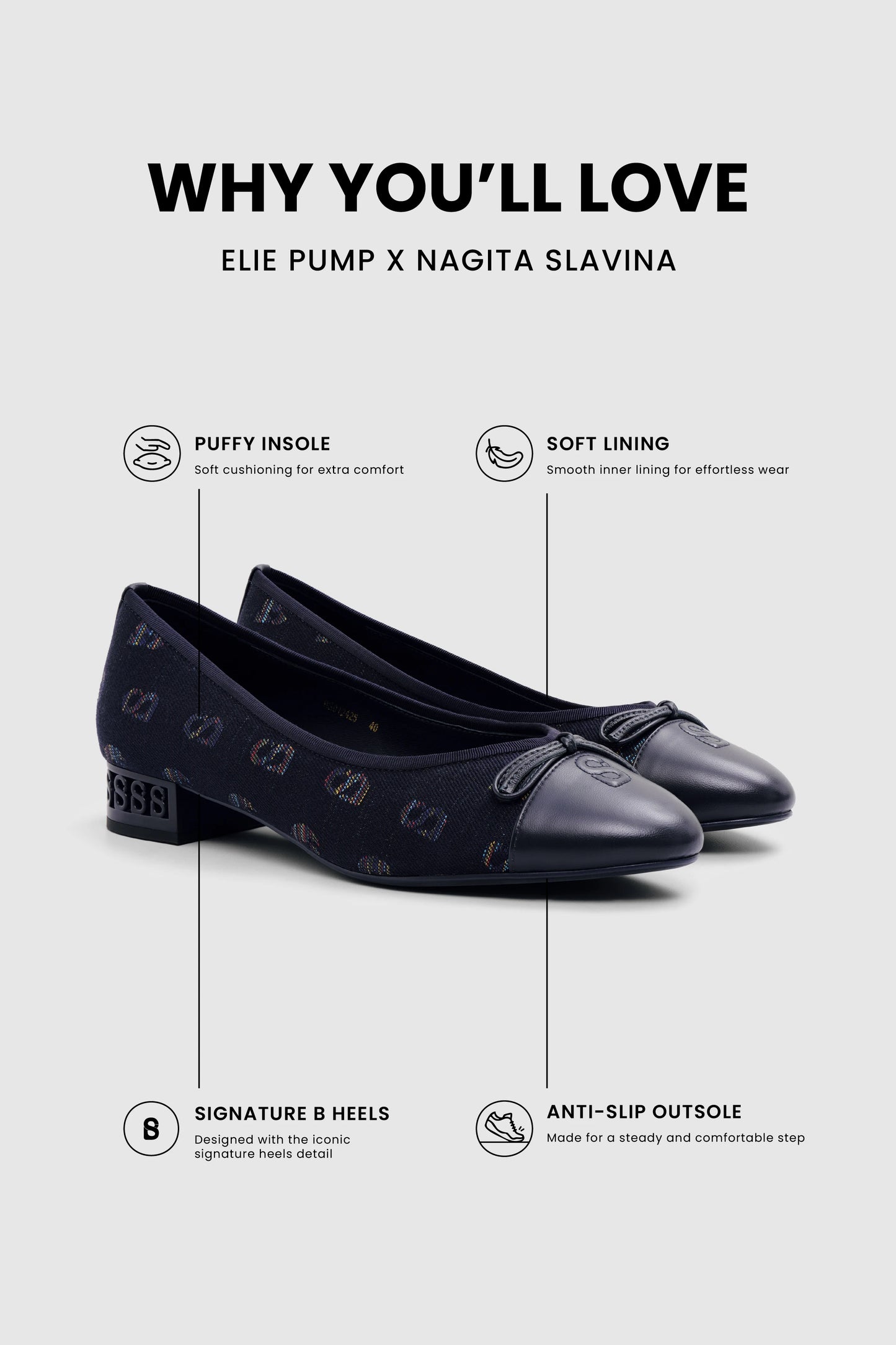 Elie Pump - Navy