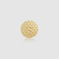 Sofia Round Pin Brooch - Matt Gold