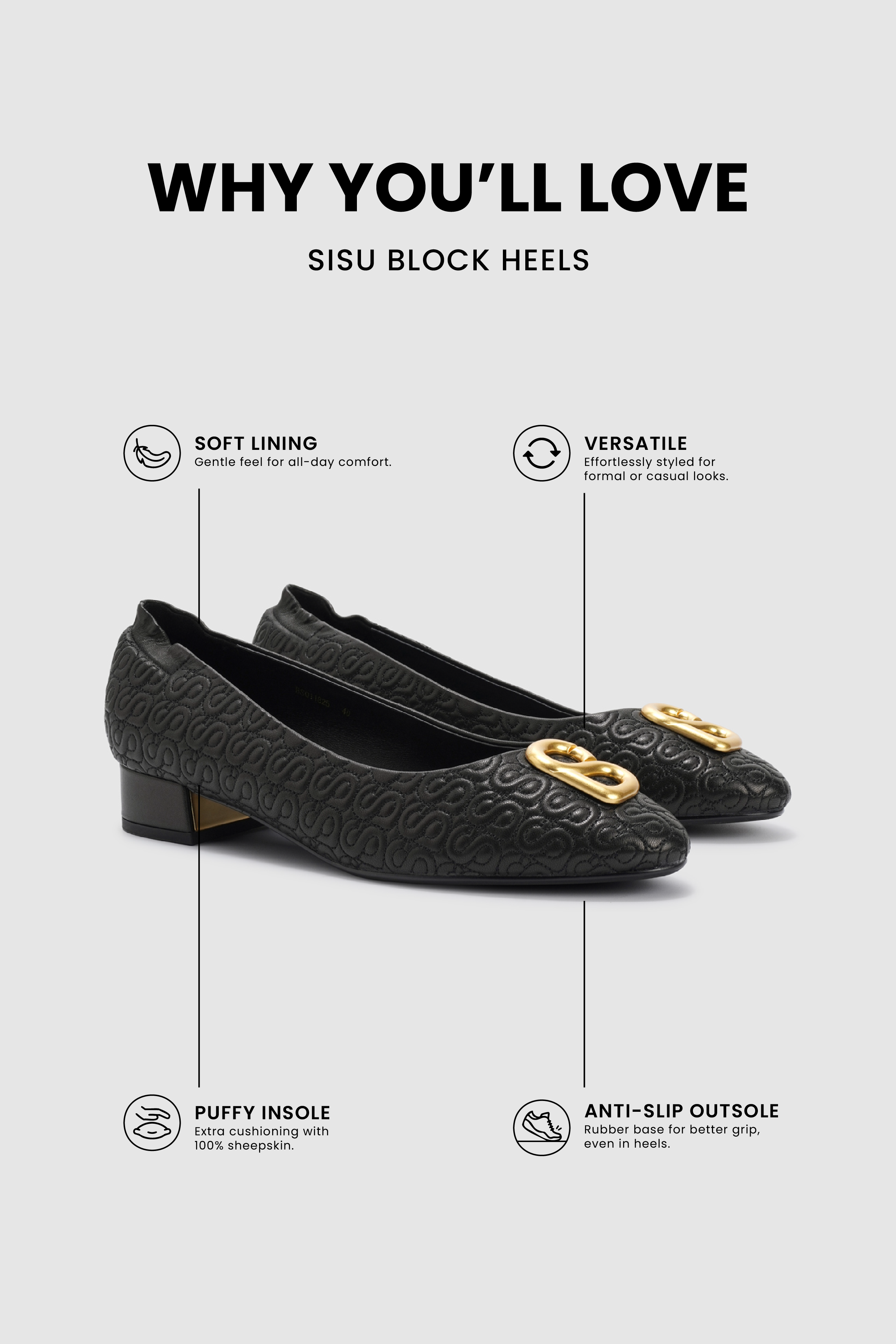 Sisu Block Heels - Black