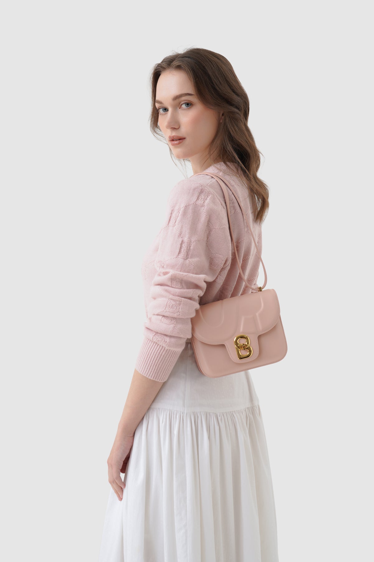 Alba Bag - Shiny Leather - Rosebud