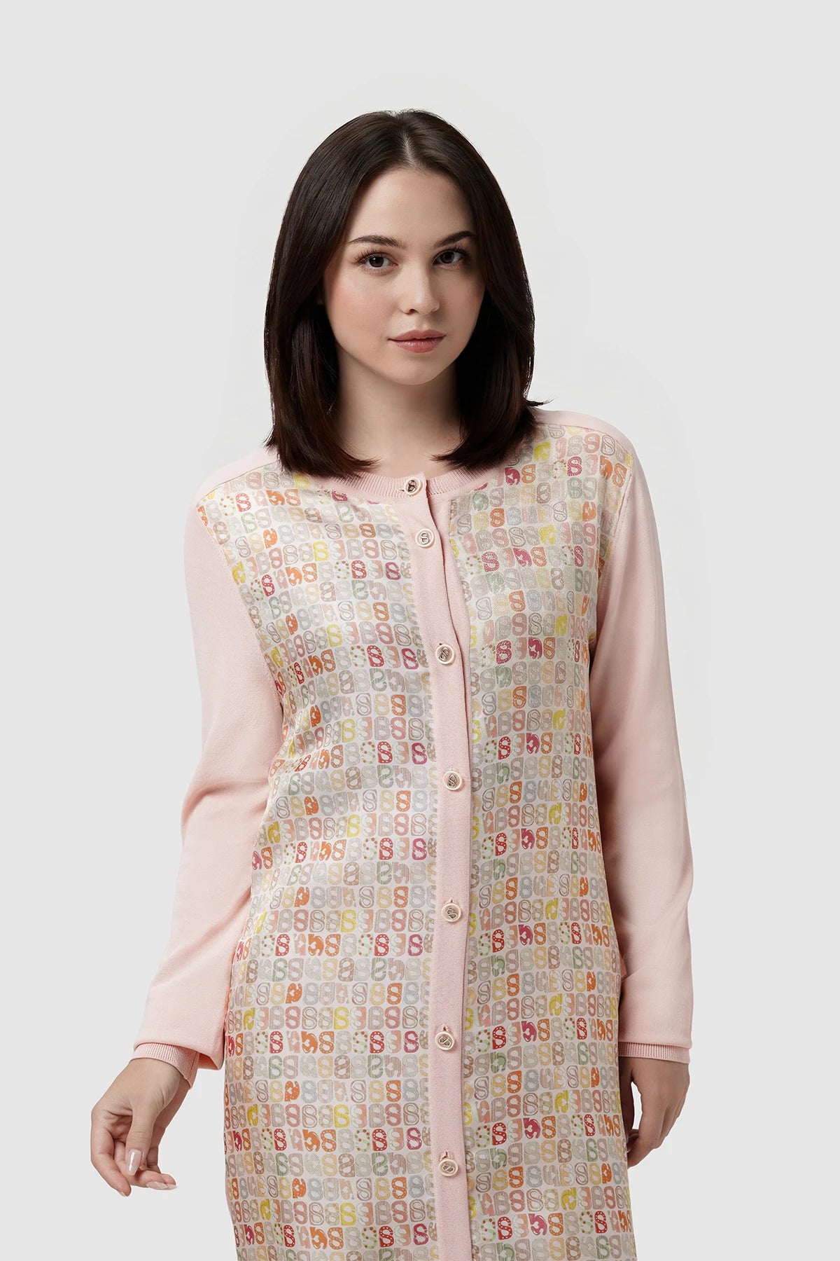 Nagita Midi Cardigan - Pink