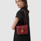 Alba Bag - Crimson Red in Croco