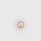 Amara Crystal Pin Brooch - Rose Gold