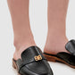 Madeline Deux Open Back Loafer - Black