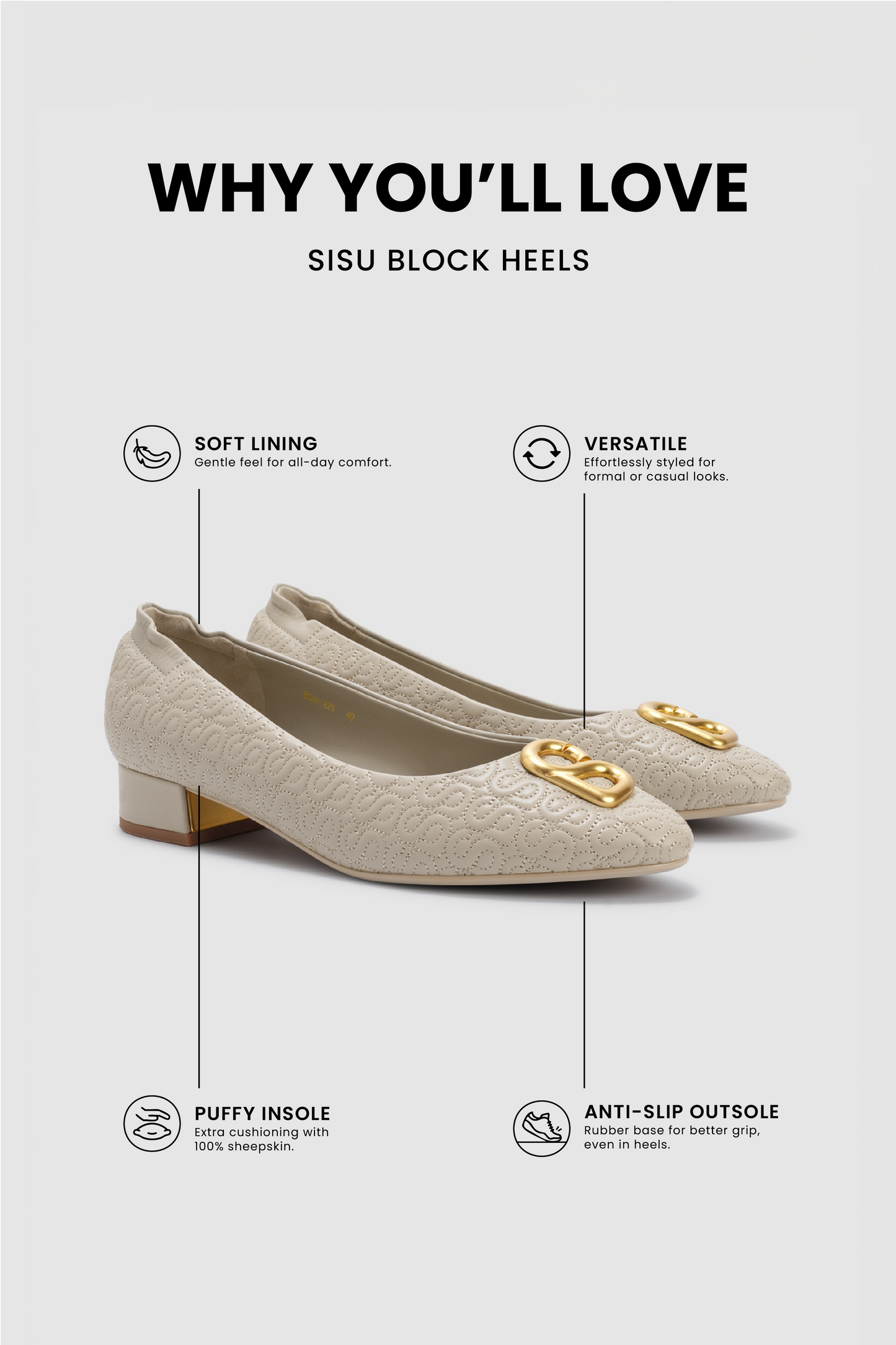 Sisu Block Heels - Taupe
