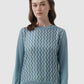 Leena Monogram Sweatshirt - Blue