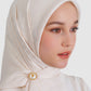 Petite Round Pearl Brooch - Gold
