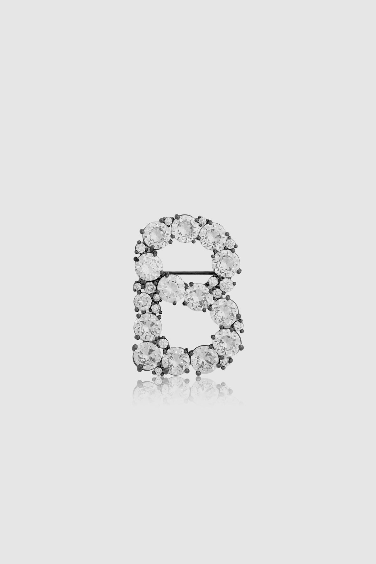 Daria Brooch - Hematite