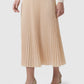 pleats me skirt in ivory by buttonscarves