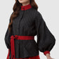 The Editor Puff Shirt - Black