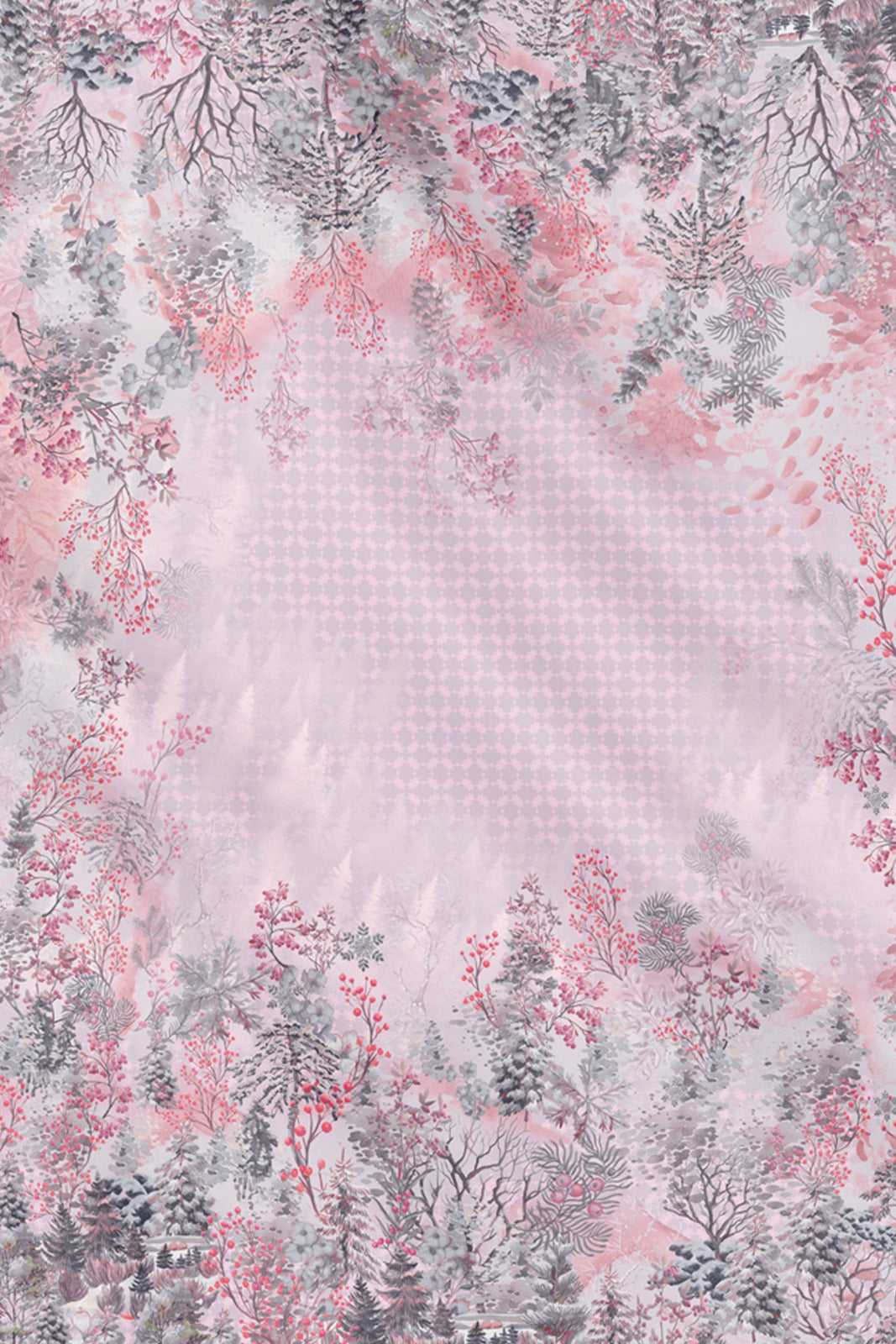Holiday 3 Jacquard Voile - Snowdrift Pink