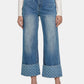 Beverly Wide Leg Denim Pants - Light Blue