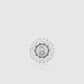 Amara Crystal Pin Brooch - Silver