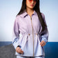 Tropical26 Cinched Jacket - Pink/Blue