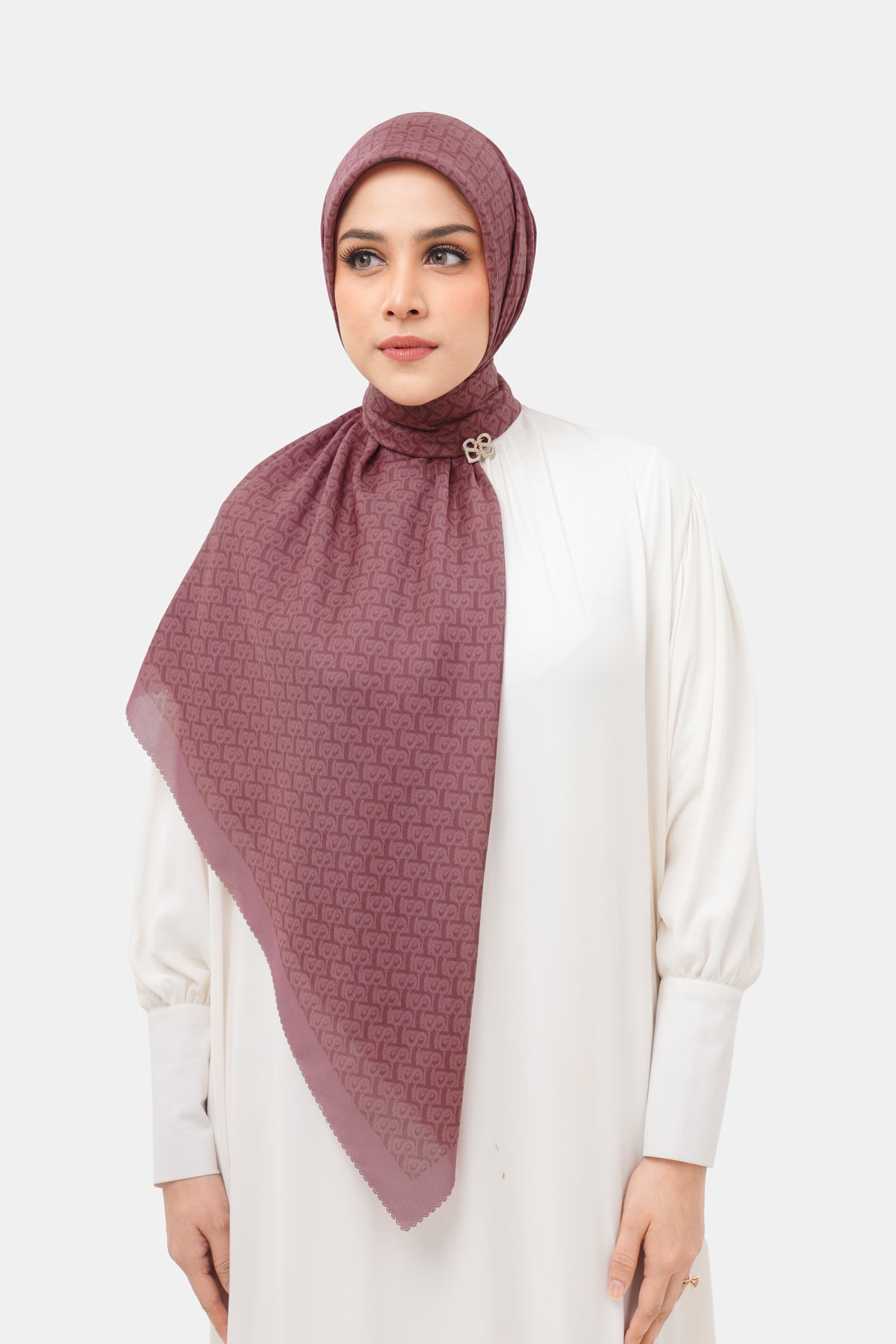 Bimu Twill Square - Roan Rouge