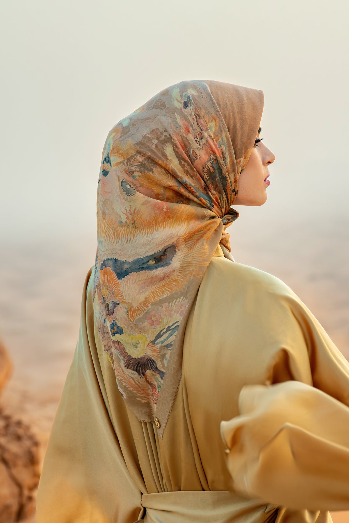 Dune Jacquard Voile - Burl