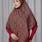Nagita Tie Back Square - Pomegranate