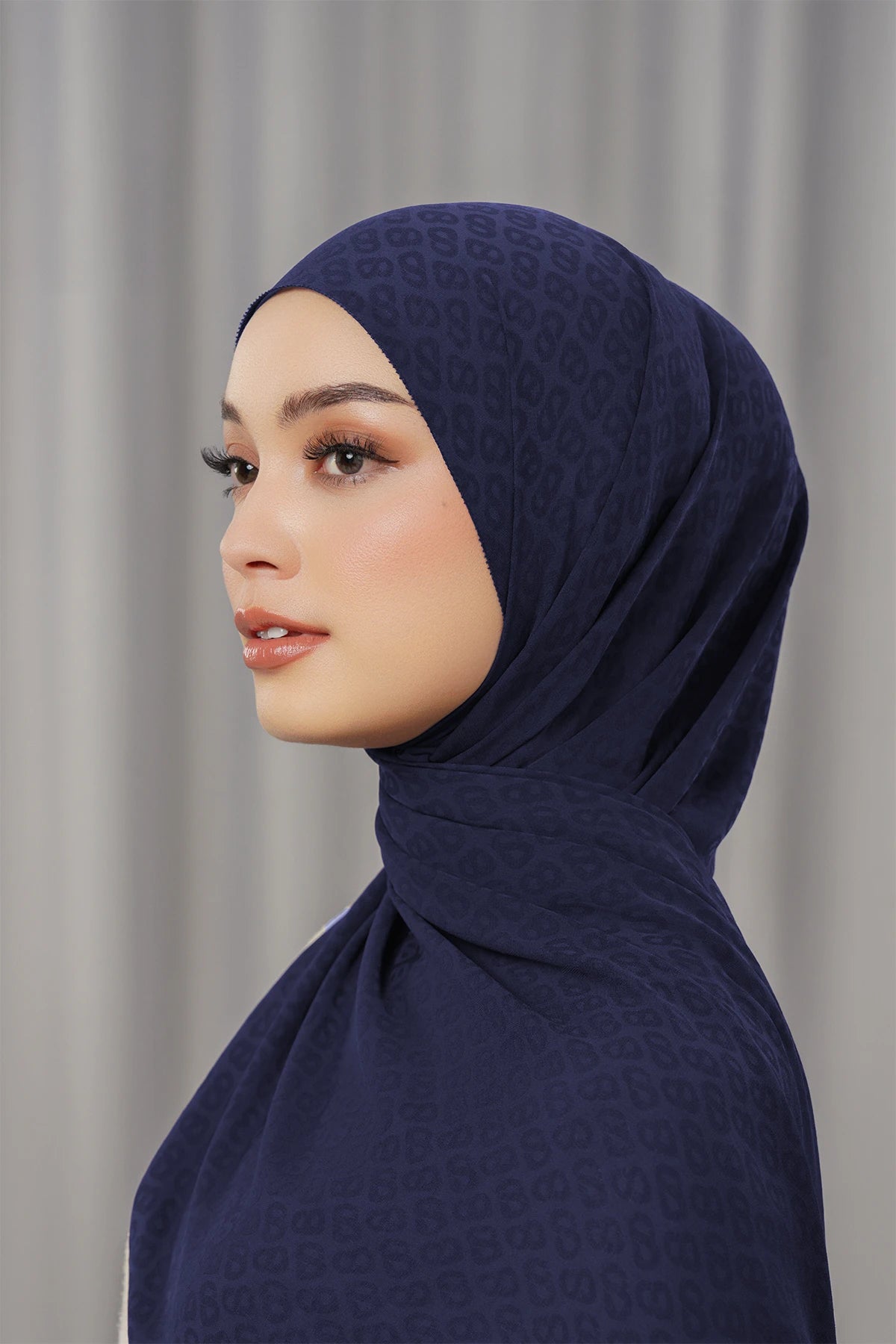 Georgette Tapis Shawl - Evening Blue