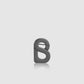 Petite Signature Flat Brooch - Hematite