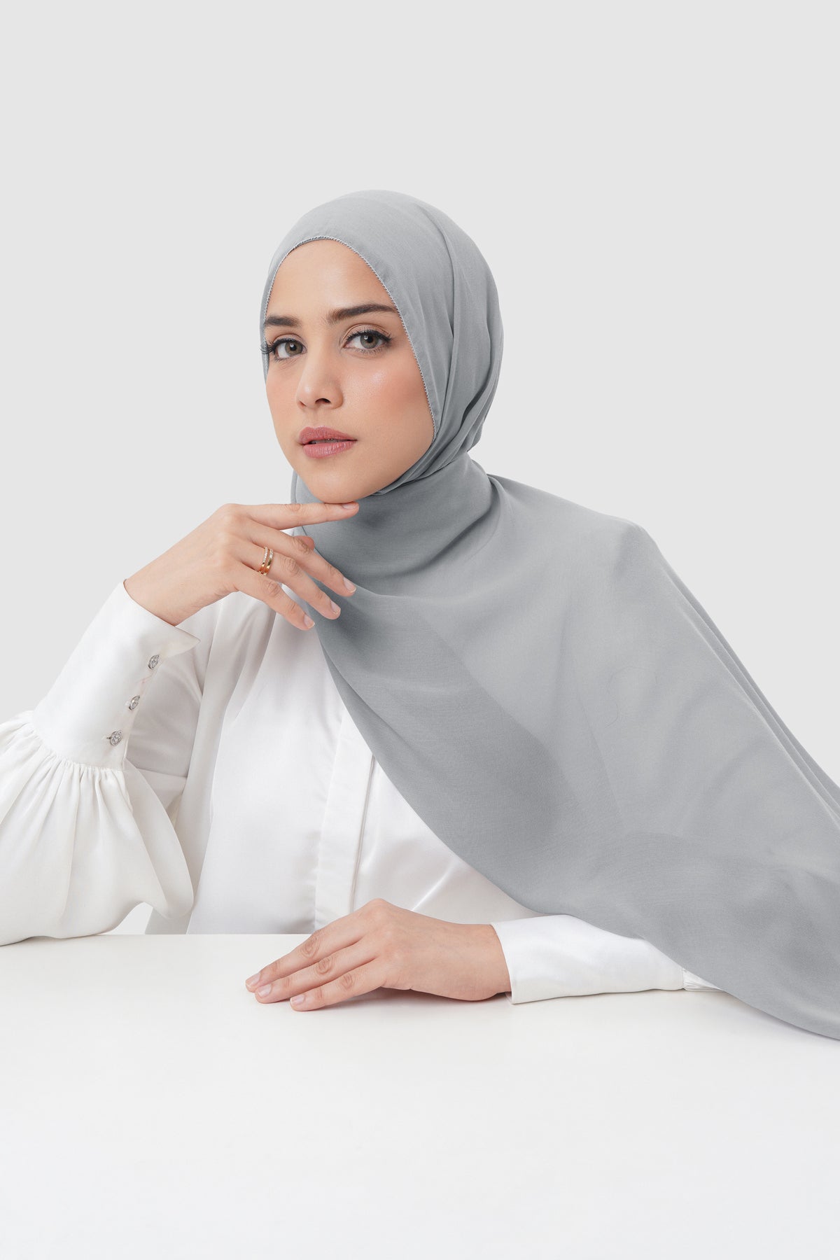 Everyday Twill Shawl - Sleet