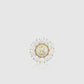 Amara Crystal Pin Brooch - Gold