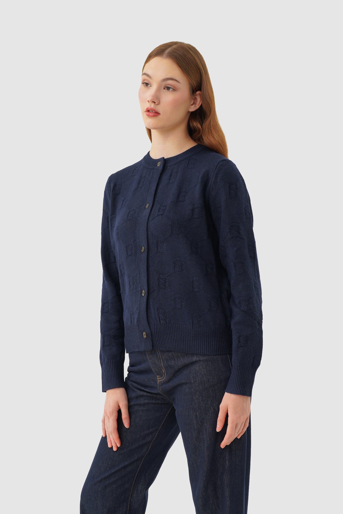 Beverly Knit Cardigan - Navy