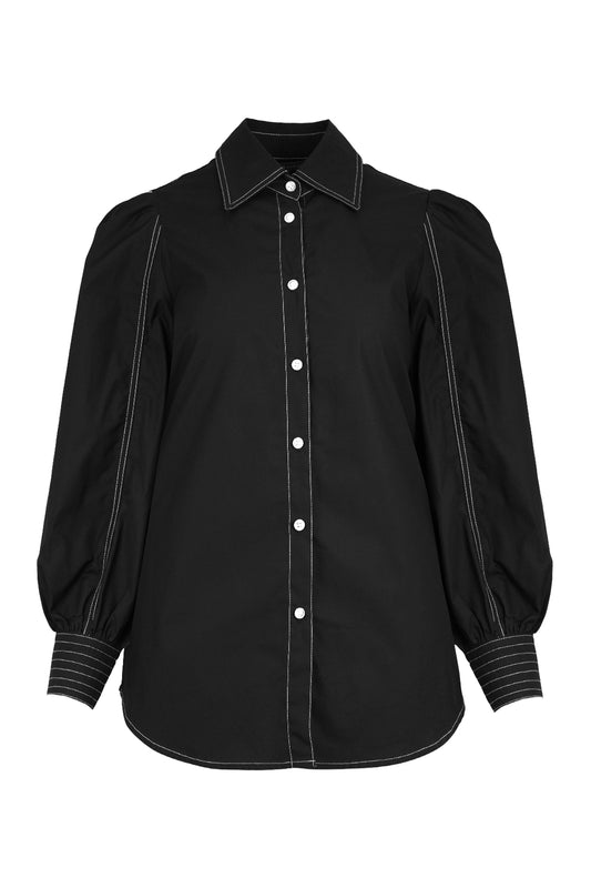 Kalula Puff Shirt - Black