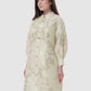 Signature Jacquard Printed Tunic - Ecru Dove