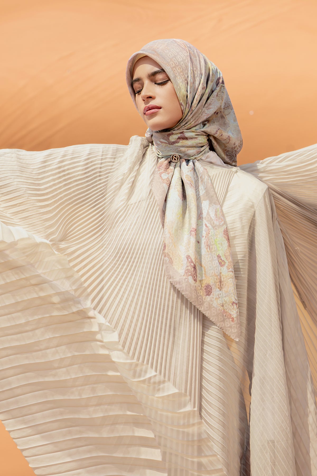 Dune Jacquard Voile - Bean