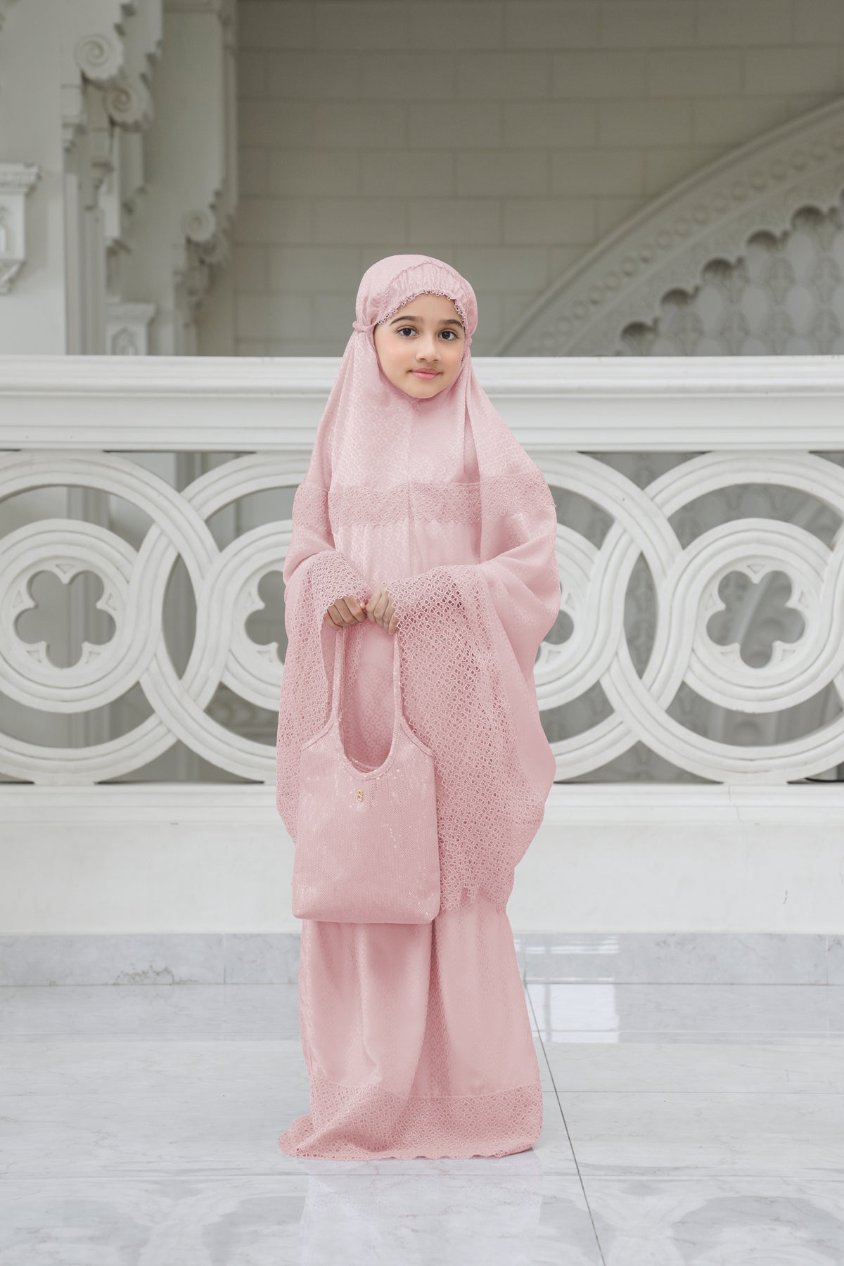Safa Kids Prayer Robe - Pink
