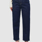 Emma Baggy Denim Pants - Navy