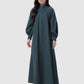 Noura Pleated Dress - Deep Teal