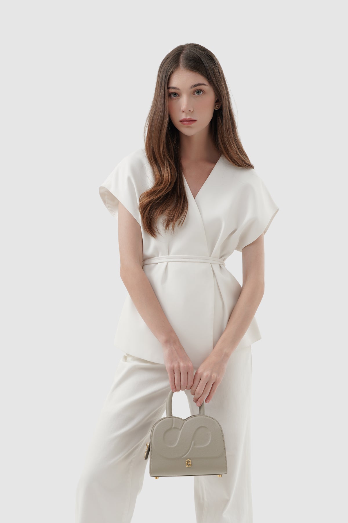 Joy Bag Small - Saffiano Leather - Creta