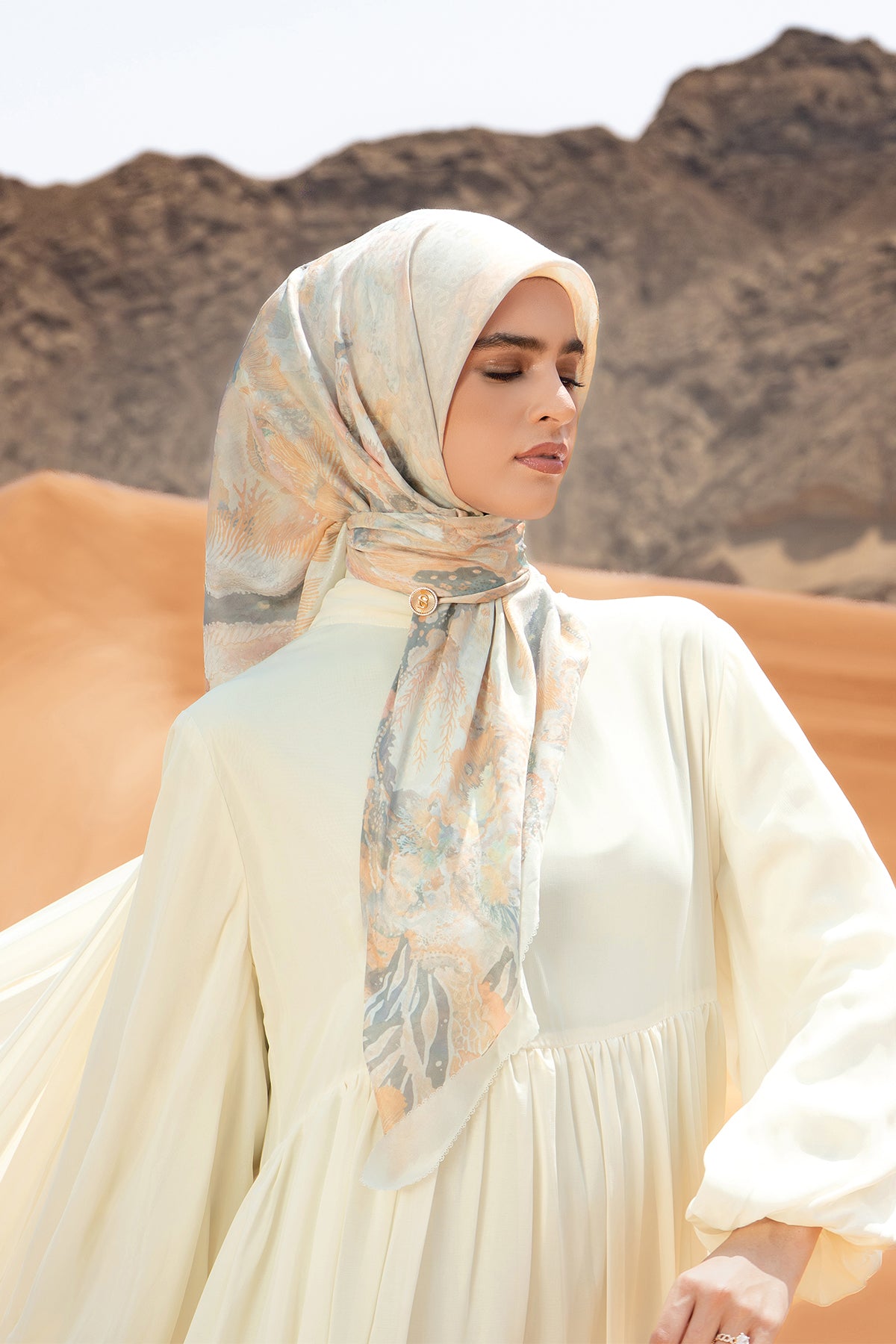 Dune Jacquard Voile - Ivory