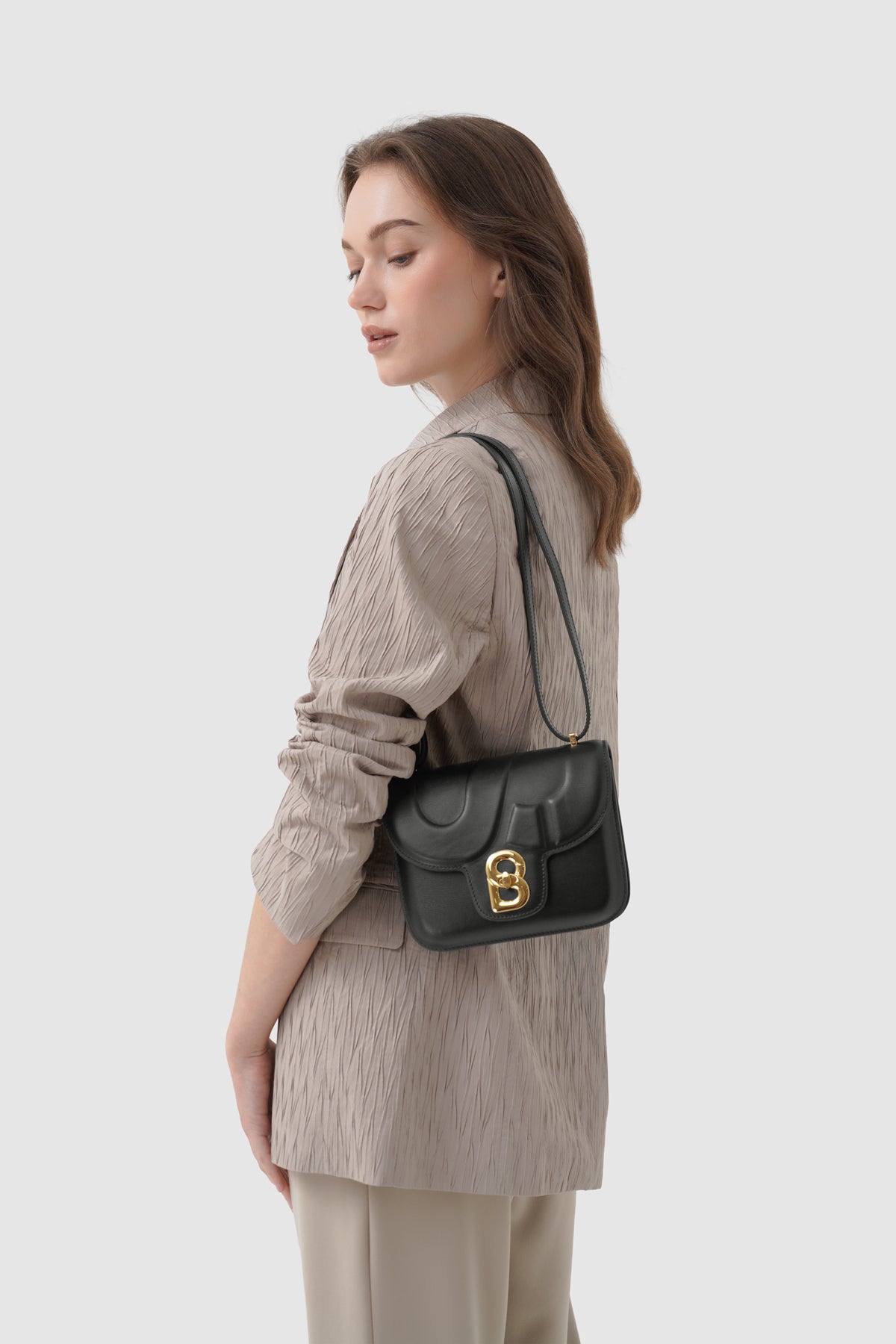 Alba Bag - Shiny Leather - Black