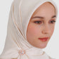 Petite Round Pearl Brooch - Rose Gold