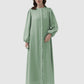 Noura Puff Dress - Jadeite