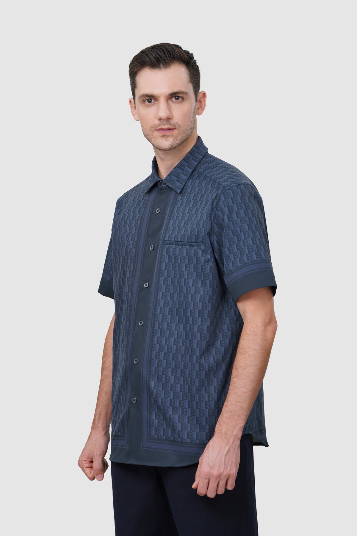 Leena Men Shirt - Navy