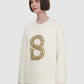 Signature Embellished Sweatshirt - White