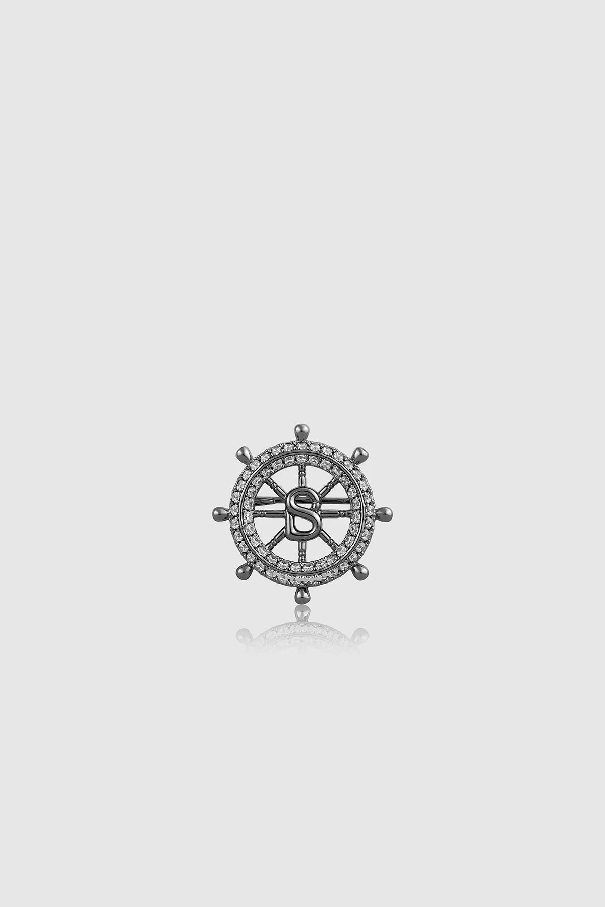 Maris Pin Brooch - Hematite