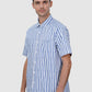 Striped Men Shirt - Blue