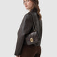 Alba Bag - Dark Chocolate in Croco