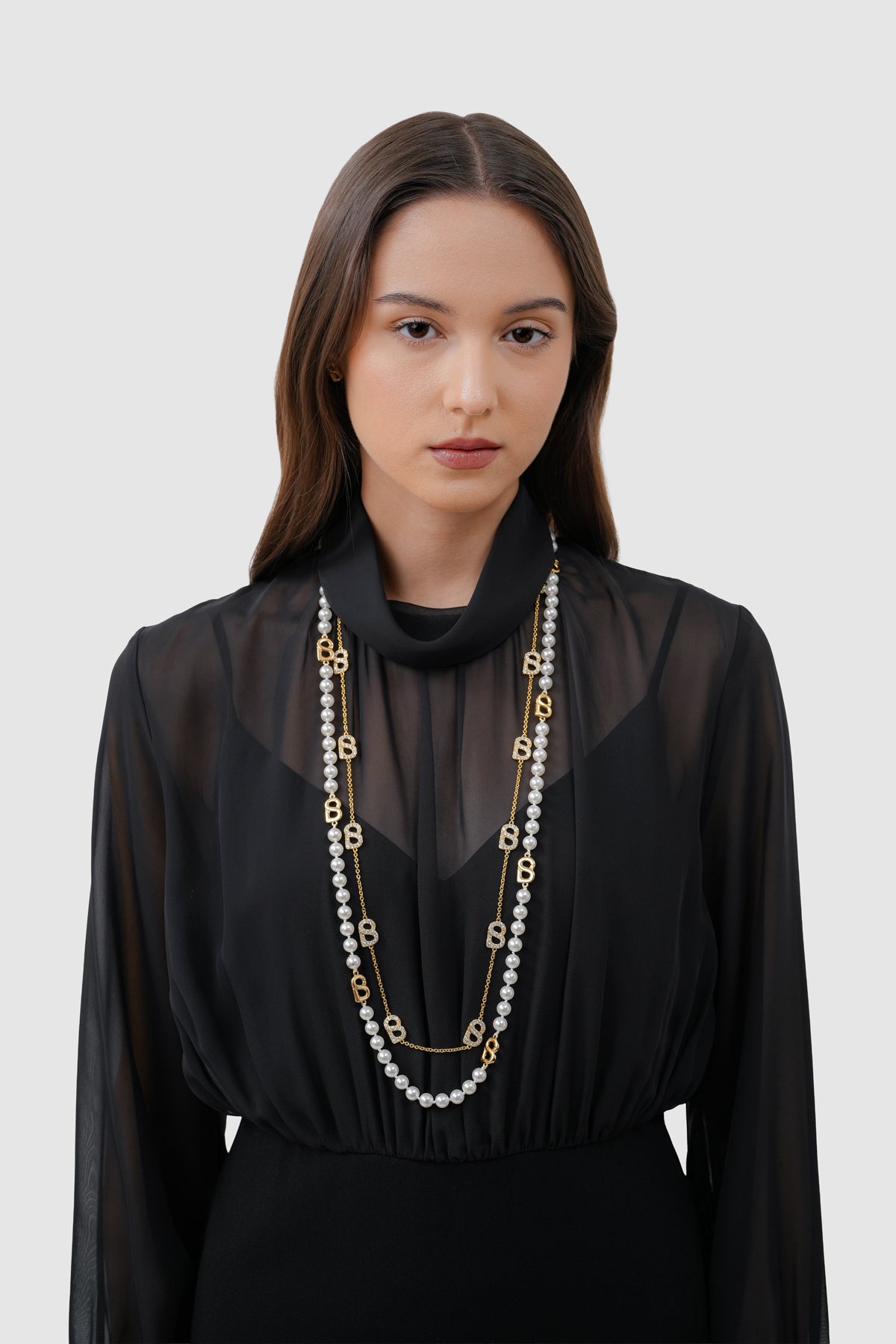 Luna Double Necklace - Gold – Buttonscarves