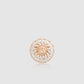 Victorian Crystal Pin Brooch - Rose Gold